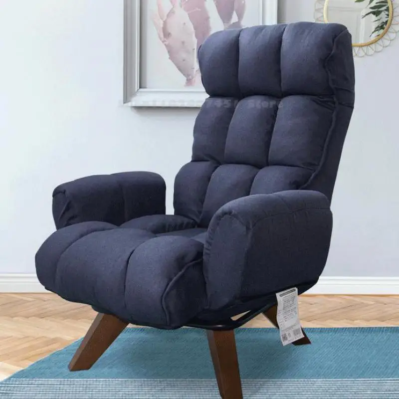 navy blue recliner