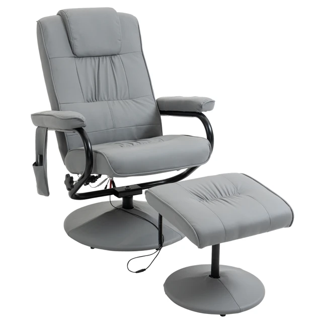 grey leather recliner