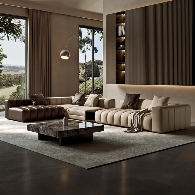 colour scheme for living room  with dark brown sofa