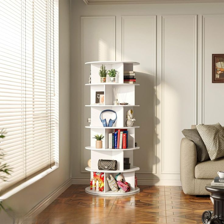 rotating bookshelf