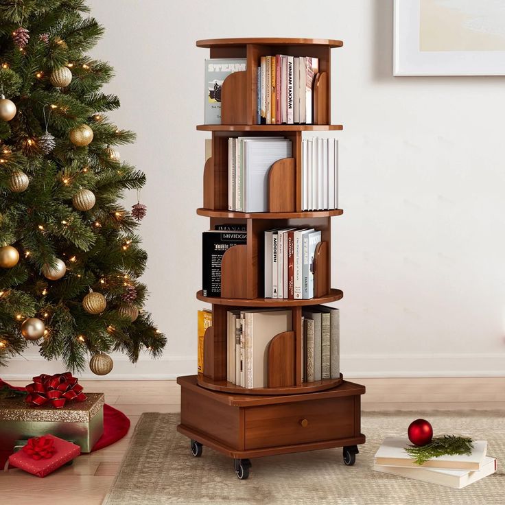 revolving bookcase