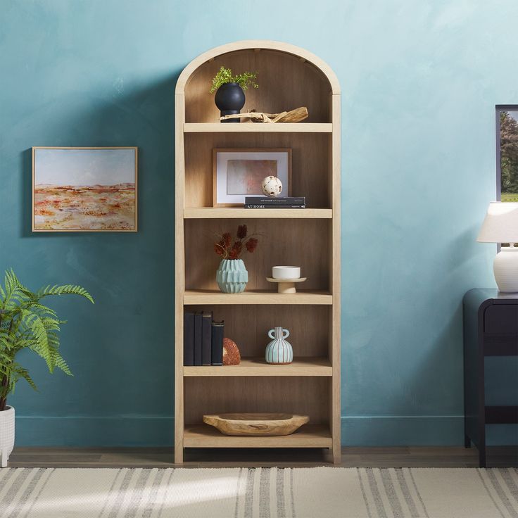 curved bookshelf ideas