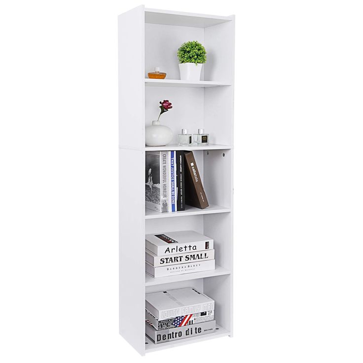 mainstays 5 shelf bookcase