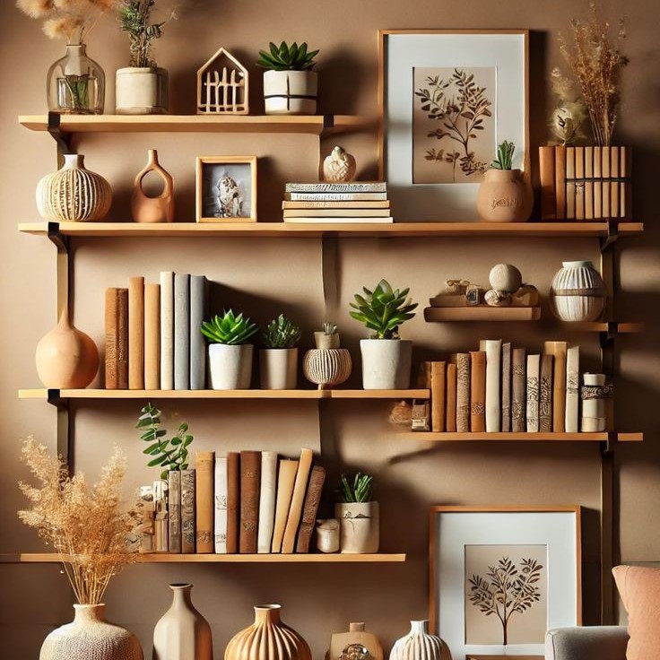 creative bookshelf decor