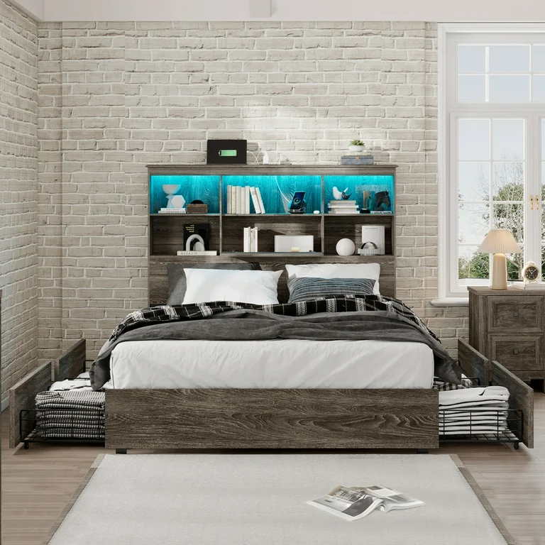 Space-Saving Solutions: Full Bookcase Bed Frame Full post thumbnail image