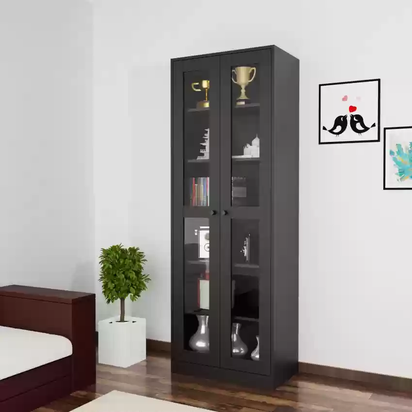 Elegant Tall Bookcase with Glass Doors for Stylish Interiors post thumbnail image